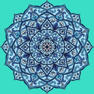V Dance Floor | Blue Mandala Majesty