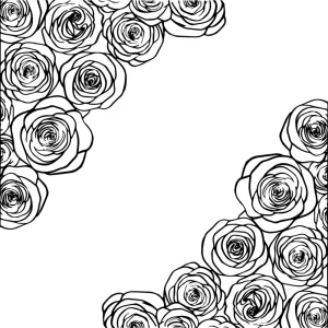 V Dance Floor | Black & White Roses