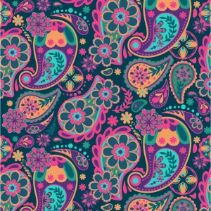 V Dance Floor | Boho Paisley Bloom